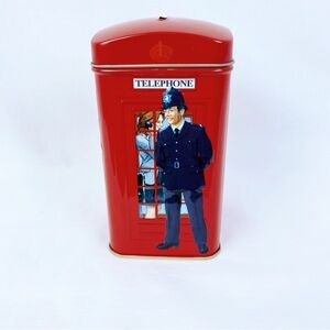 British Telephone Booth Tin Piggy Bank
